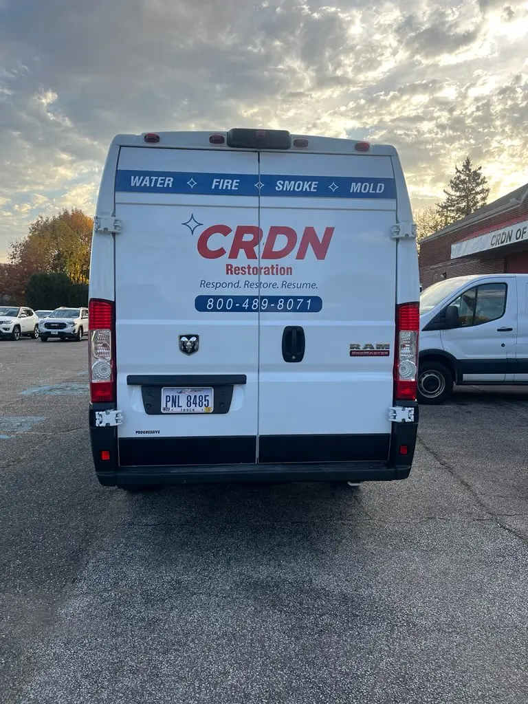 Back of a CRDN North Central Ohio service van